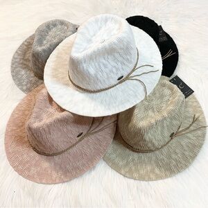 C.C Boucle Knit Brim Hat, C.C Summer Hat, C.C Sun Hat, Premium Hat, Beach Hat